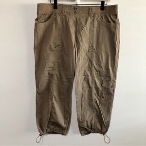 dash Brown Cropped Pants Size Large